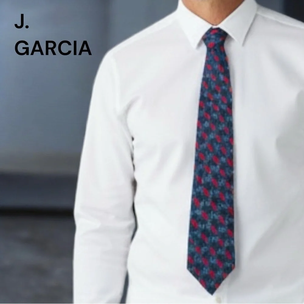 J. Garcia Collector’s Edition 100% Silk Tie Abstract Art Pattern Made in USA 56”
